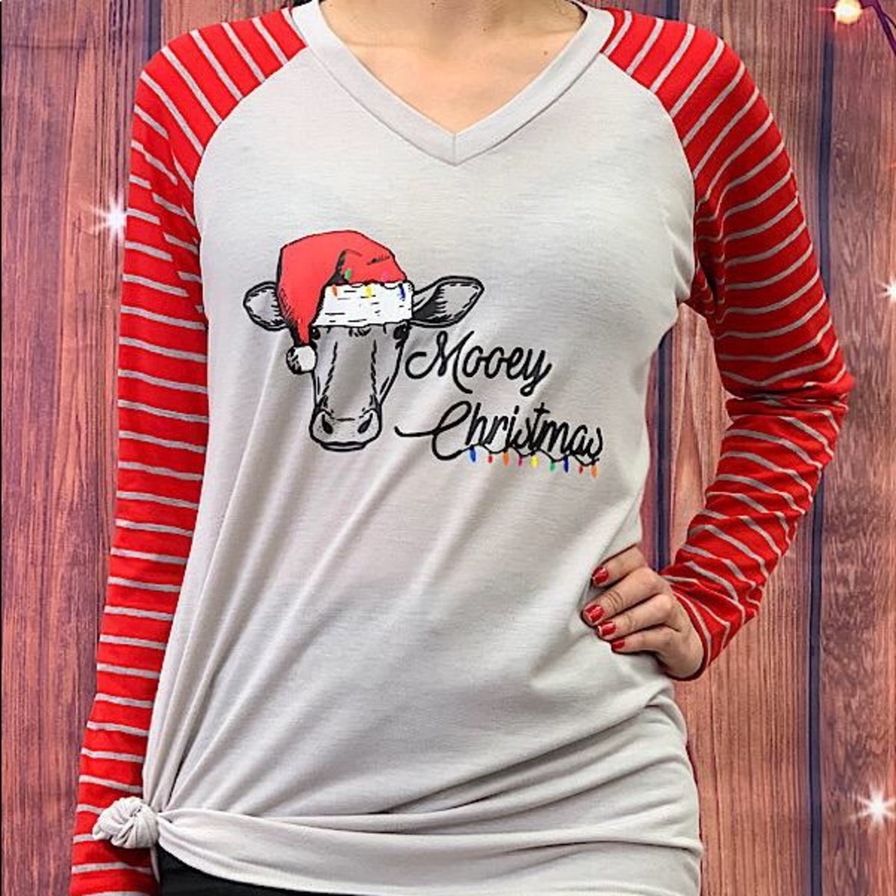 NWT Ladies “Mooey Christmas” Top